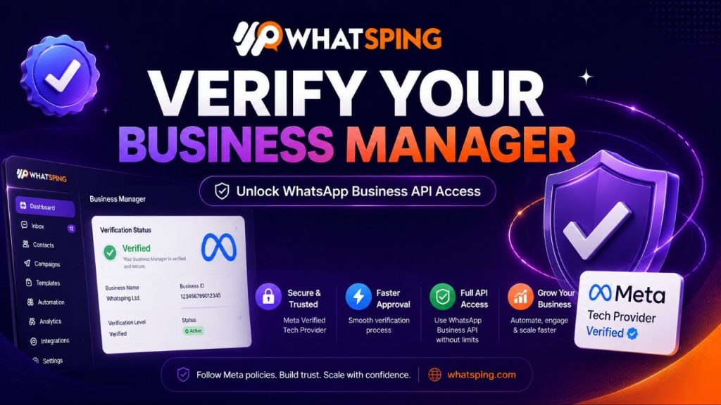 Verify your WhatsApp Business Manager - Meta business verification step by step for the WhatsApp API