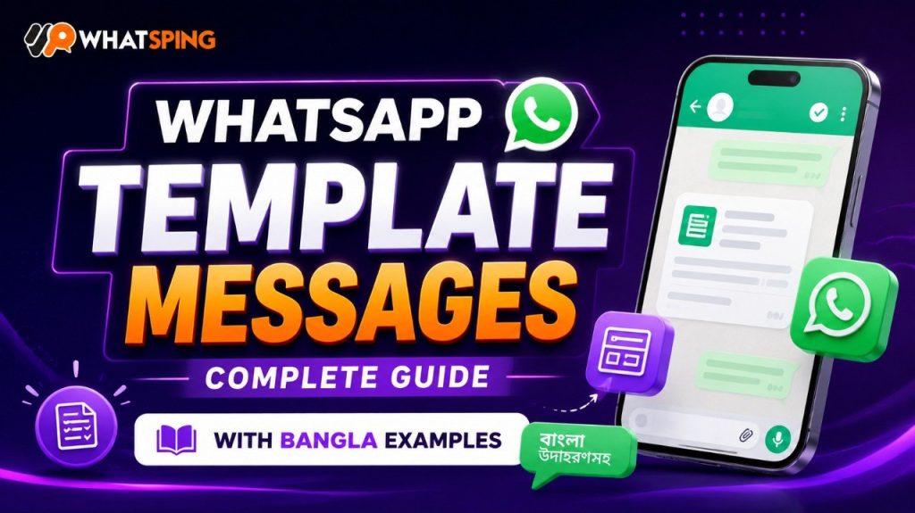 WhatsApp template messages guide with Bangla examples - order, delivery, payment and OTP templates